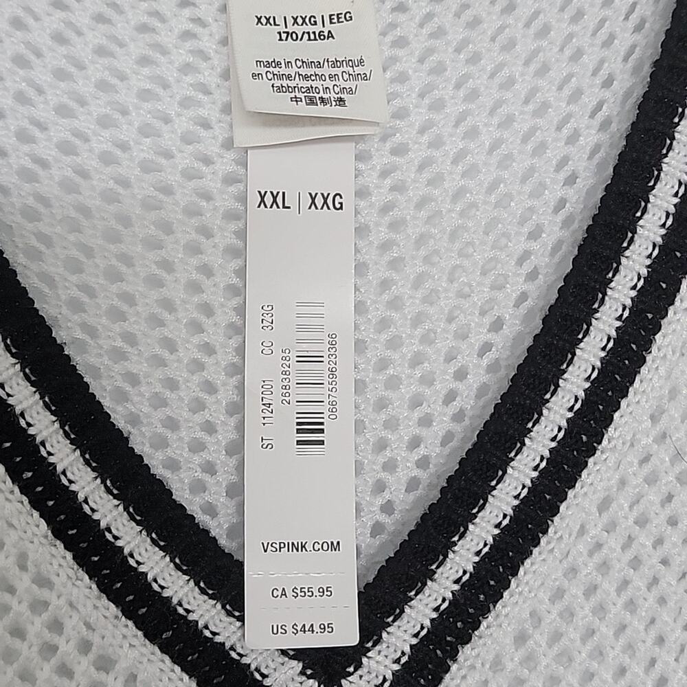 NWT Victoria's Secret Pink Cambridge Knit Cropped Vest, XXL - Picture 5 of 6